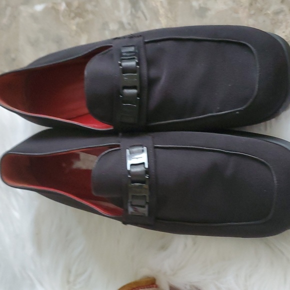 Salvatore ferragamo sport  black canvas slipon loafers size 11B - Picture 17 of 17